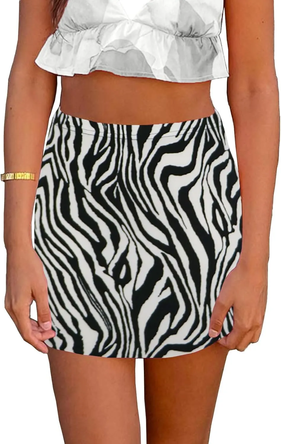 Women's Mini Pencil Skirt - High Waisted Bodycon Summer Casual Y2K Going Out Tight Skirts