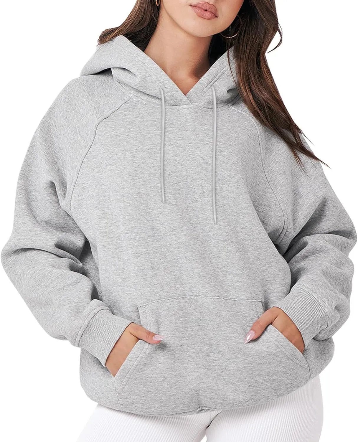 Womens Oversized Hoodies Sweatshirts Fleece Hooded Pullover Sweater Tops Long Sleeve Fall Fashion Outfits Clothes 2023