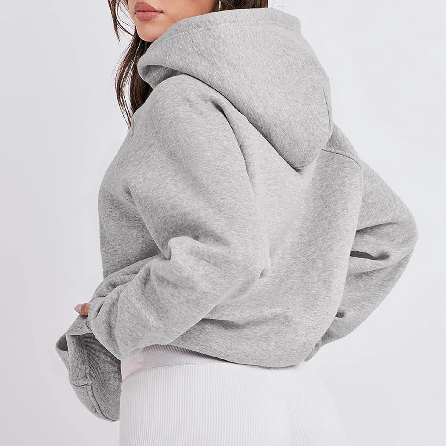Womens Oversized Hoodies Sweatshirts Fleece Hooded Pullover Sweater Tops Long Sleeve Fall Fashion Outfits Clothes 2023