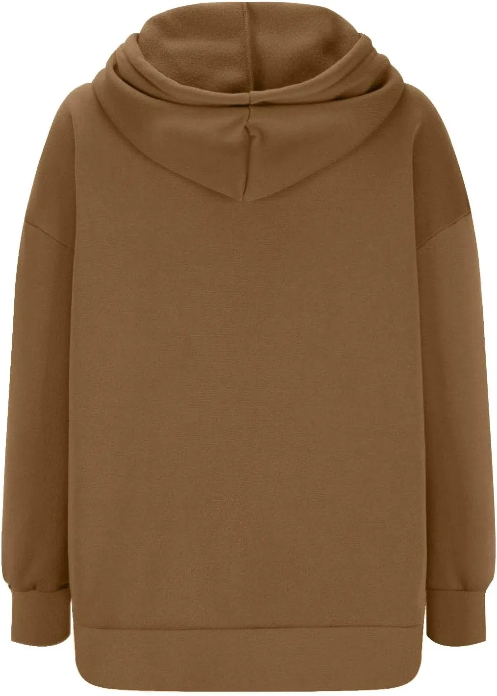 Womens Oversized Solid Color Hoodies Loose Drawstring Long Sleeve Pocket Sweatshirts Fall Winter Casual Pullover