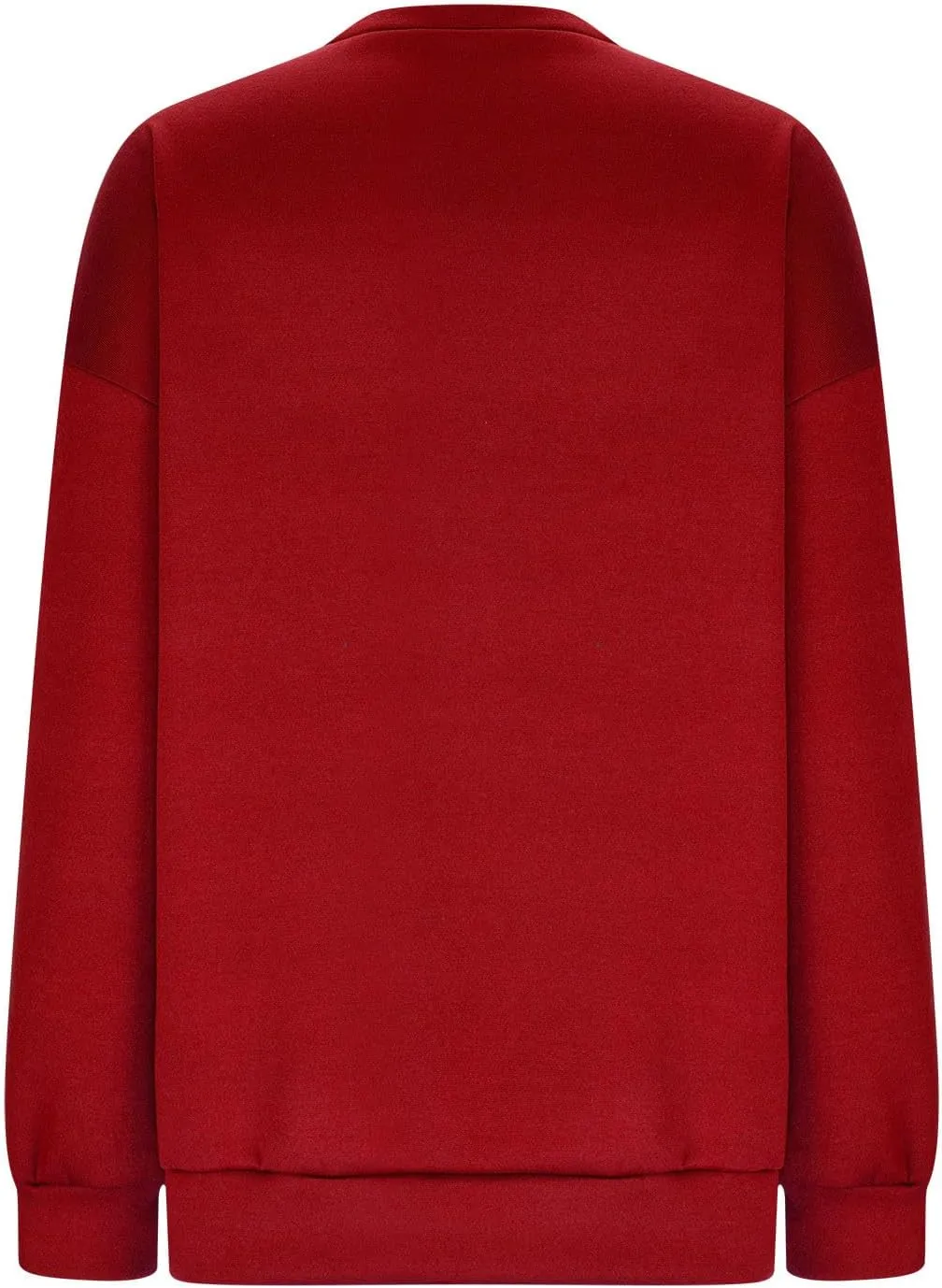 Women's Oversized Sweatshirts Solid Color Long Sleeve Crewneck Hoodies Side Slit Lightweight Pullovers Dailywear