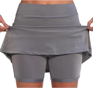 Womens Skorts Elastic Athletic Skirts Built in Shorts Tummy Control Tennis Skirts with Pockets Workout Skirts for Gym