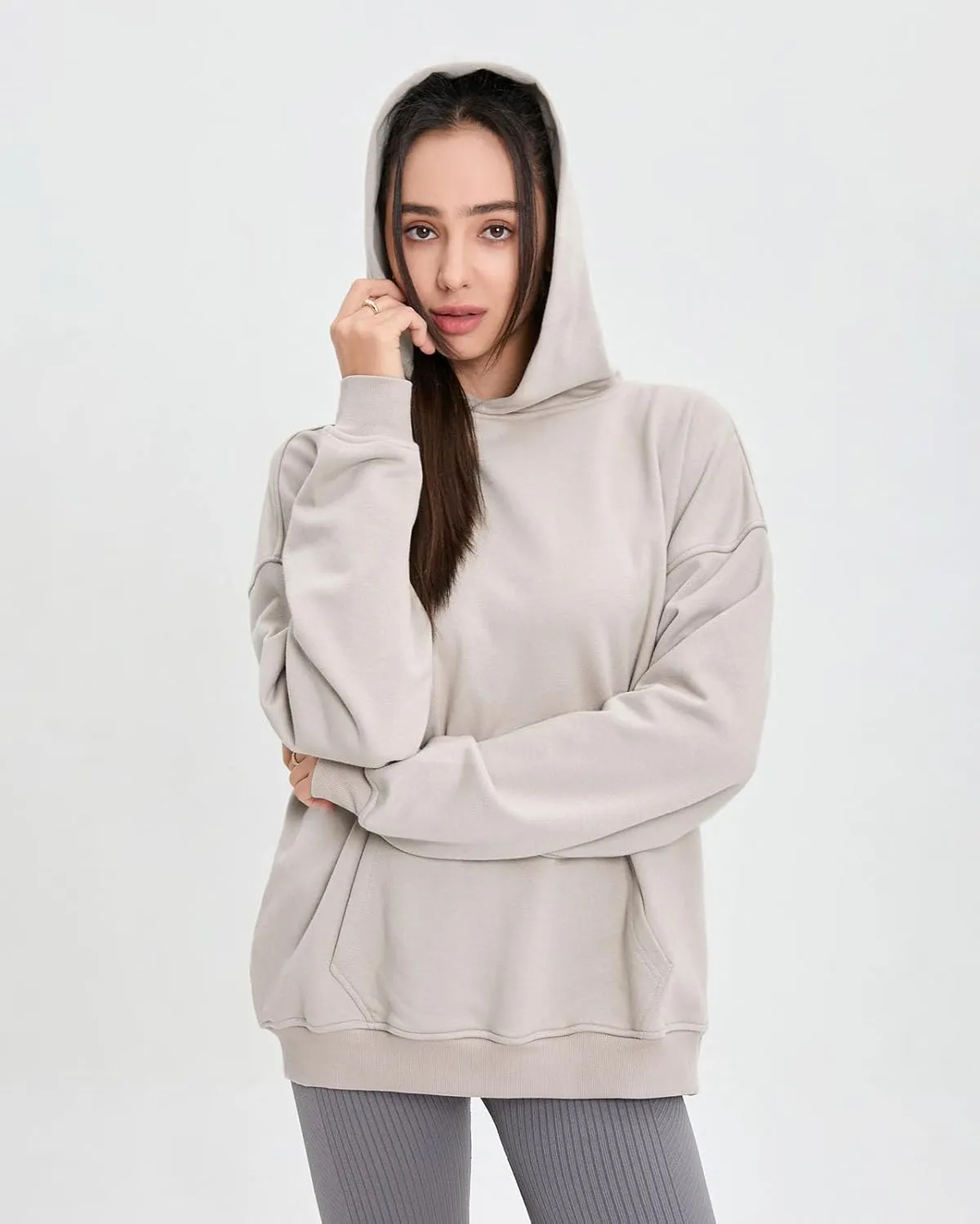 Womens Sweatshirts Hoodies Thin Spring and Fall loose Fashion Comfy Long Sleeve with Pockets Pullover