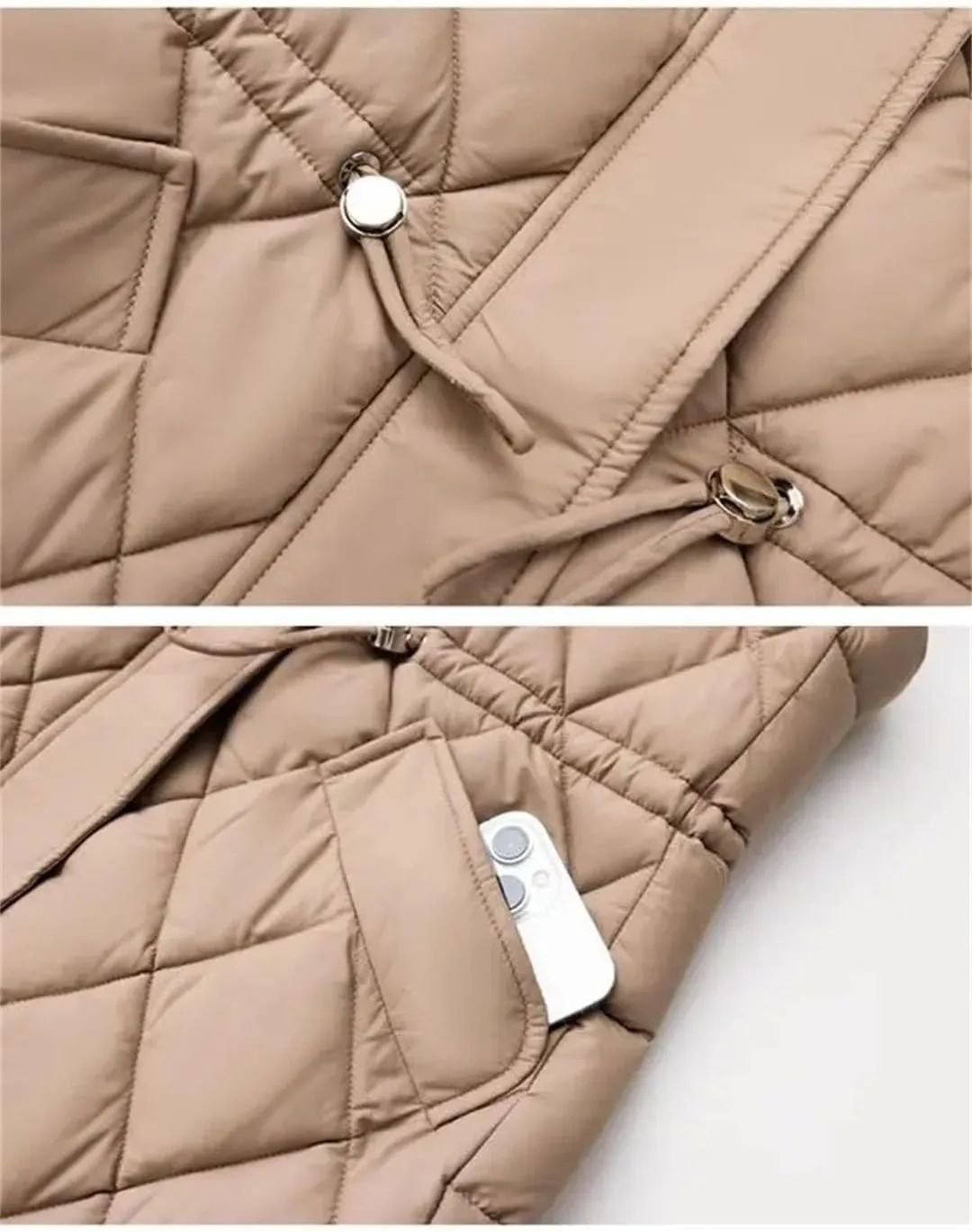 Womens Vest Loose Winter Long Down Cotton Jacket Knee Thick Sleeveless Waistcoat Hooded Oversize Jacket