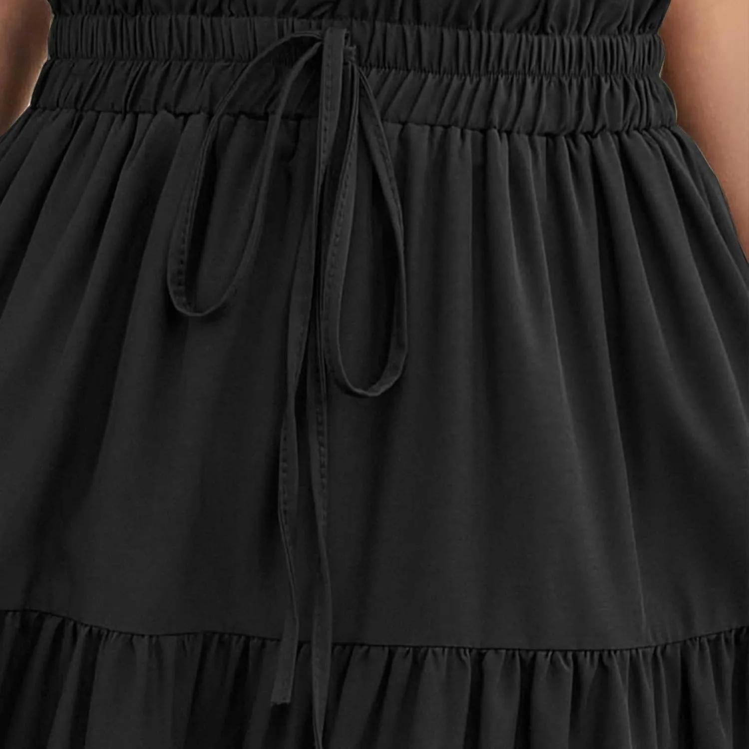 XOWRTE Floral Maxi Skirt for Women Summer Comfy Tiered Elastic High Waisted Skirts Vacation A Line Flowy Long
