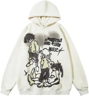 Y2k Hoodie Oversized Sweatshirt Men Women Grunge Harajuku Graphic Hoodies Pullover Streetwear Aesthetic Hoodies