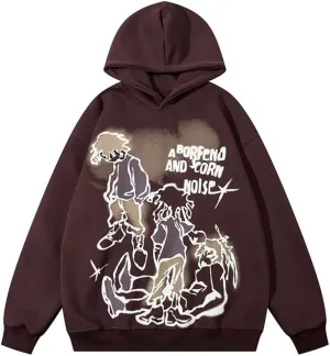 Y2k Hoodie Oversized Sweatshirt Men Women Grunge Harajuku Graphic Hoodies Pullover Streetwear Aesthetic Hoodies