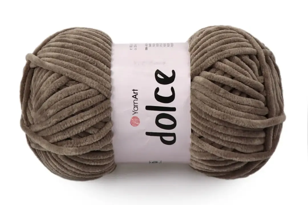 YarnArt Dolce, Chunky Chenille Yarn, 58 Colors, 3.52 oz / 131 yards