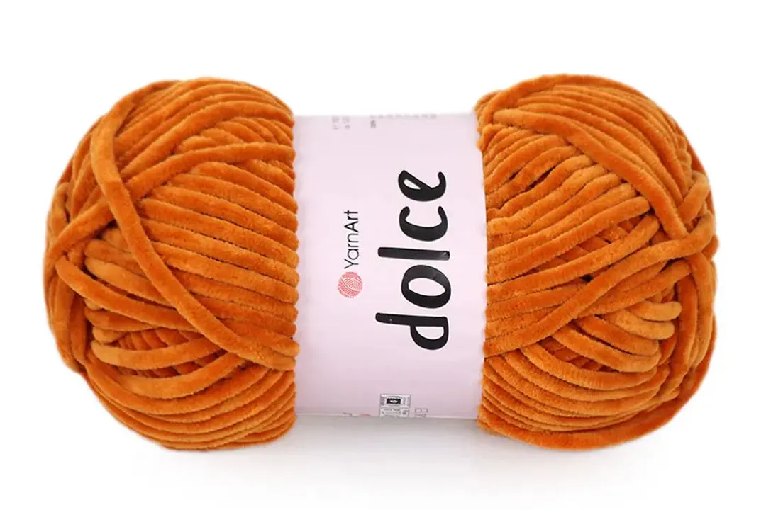YarnArt Dolce, Chunky Chenille Yarn, 58 Colors, 3.52 oz / 131 yards