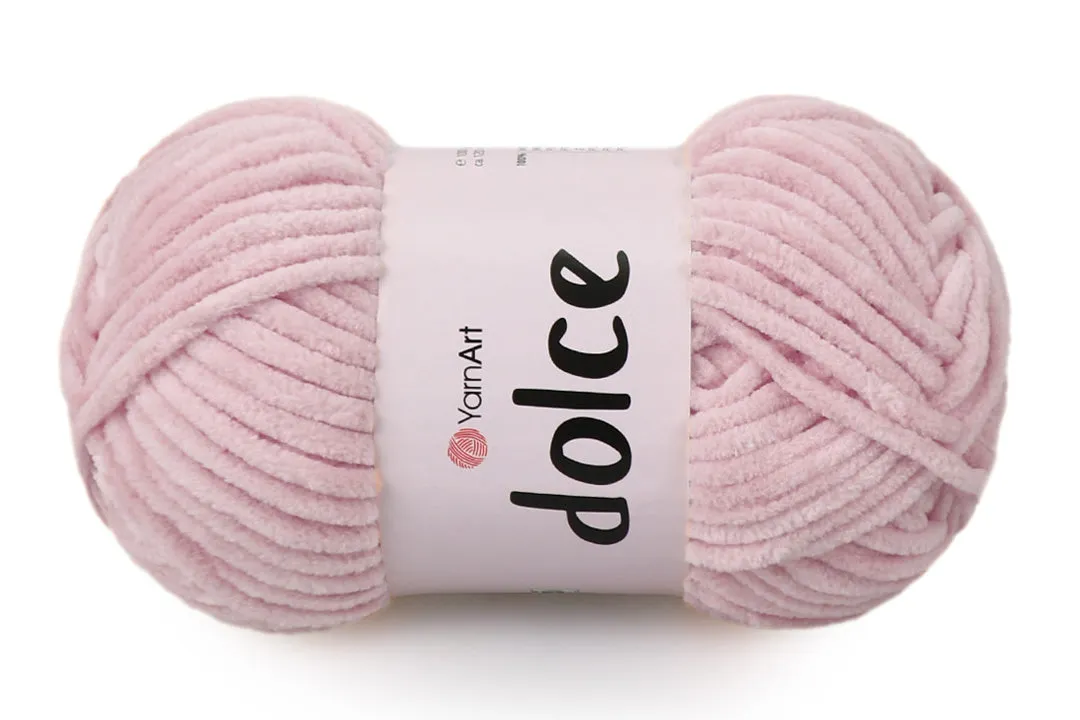 YarnArt Dolce, Chunky Chenille Yarn, 58 Colors, 3.52 oz / 131 yards