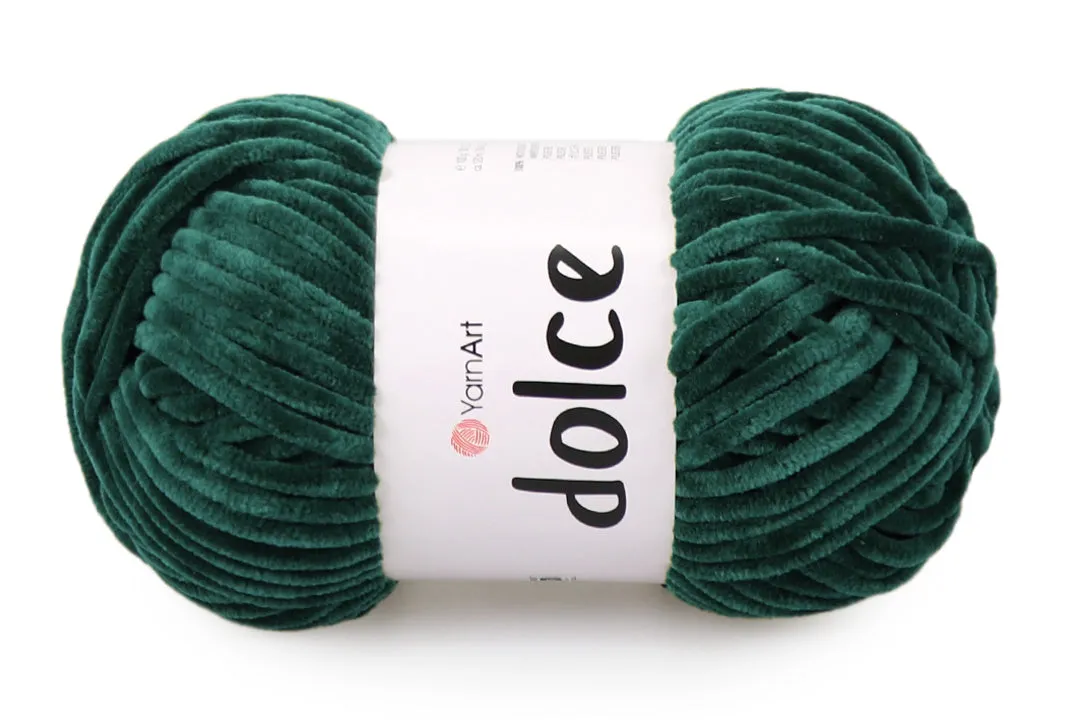 YarnArt Dolce, Chunky Chenille Yarn, 58 Colors, 3.52 oz / 131 yards