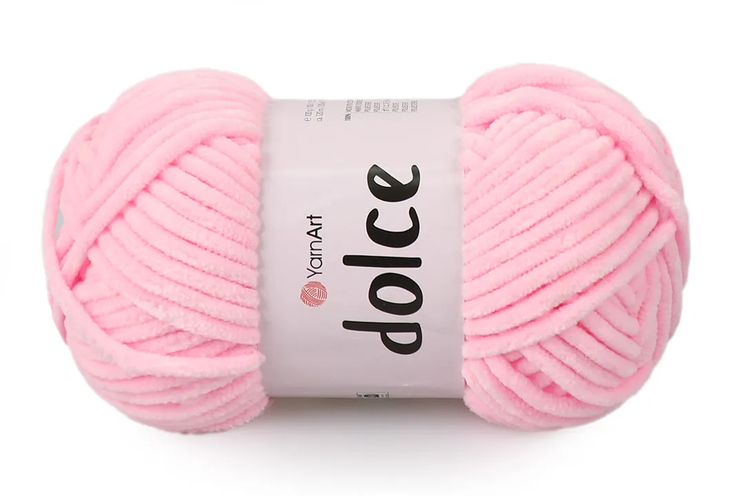 YarnArt Dolce, Chunky Chenille Yarn, 58 Colors, 3.52 oz / 131 yards