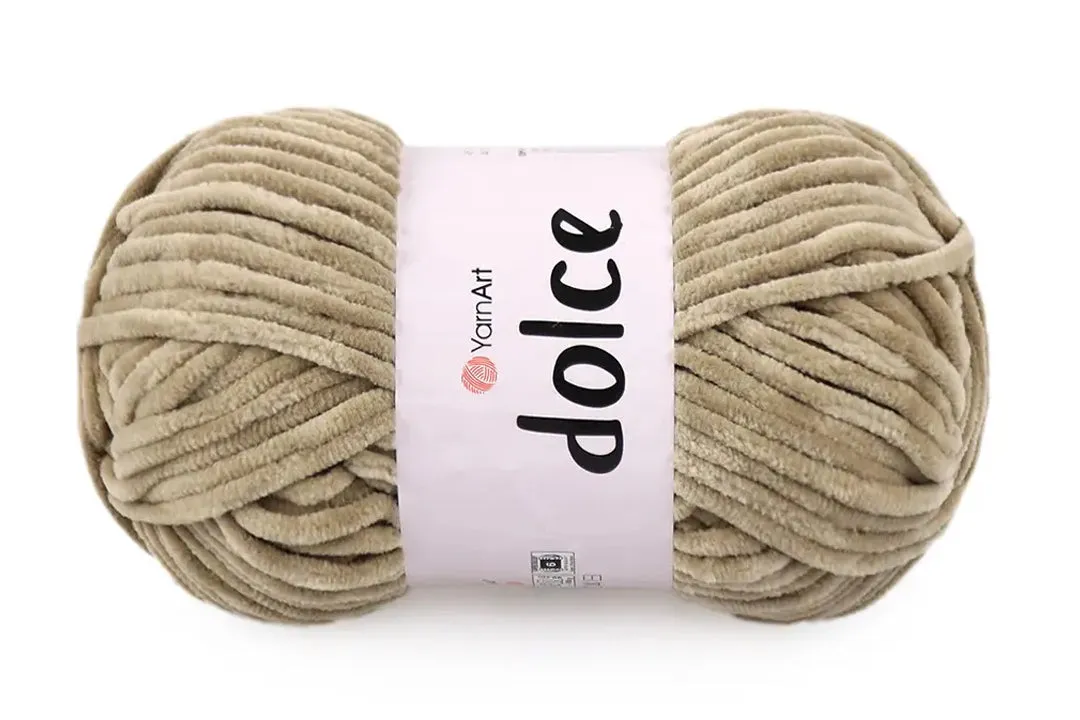YarnArt Dolce, Chunky Chenille Yarn, 58 Colors, 3.52 oz / 131 yards