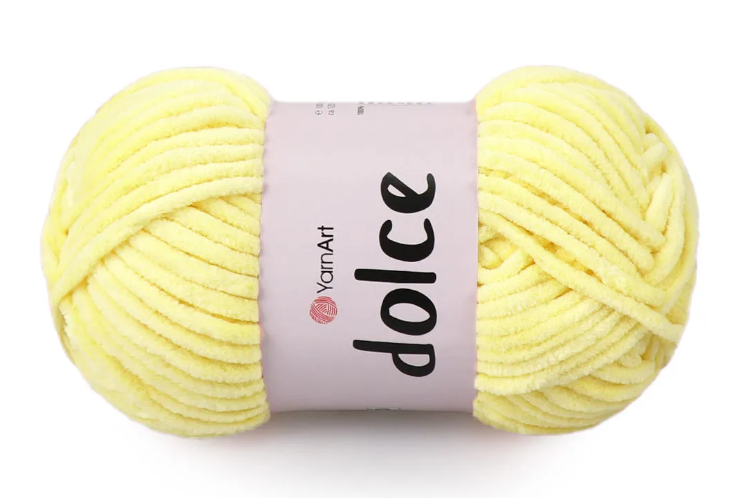 YarnArt Dolce, Chunky Chenille Yarn, 58 Colors, 3.52 oz / 131 yards
