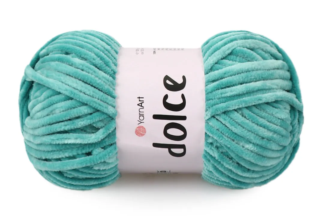 YarnArt Dolce, Chunky Chenille Yarn, 58 Colors, 3.52 oz / 131 yards