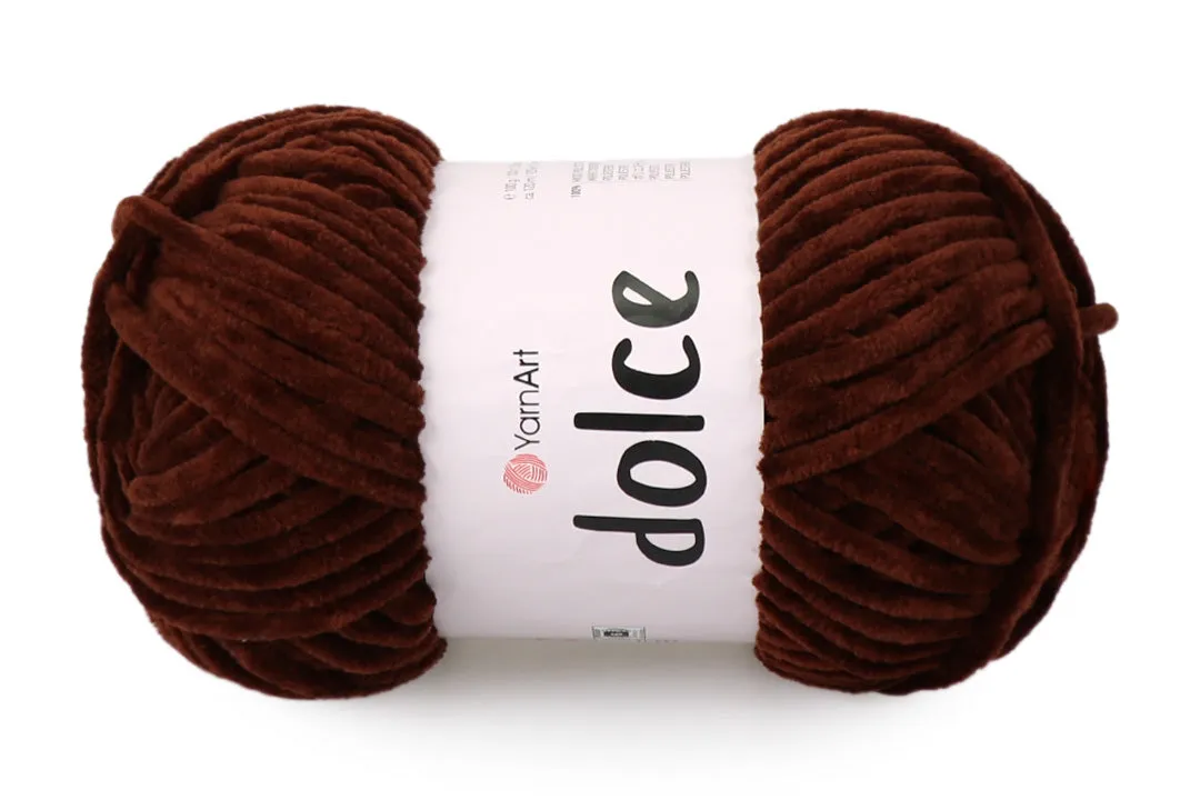 YarnArt Dolce, Chunky Chenille Yarn, 58 Colors, 3.52 oz / 131 yards