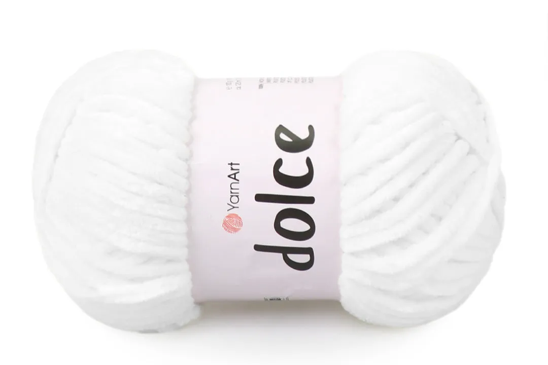 YarnArt Dolce, Chunky Chenille Yarn, 58 Colors, 3.52 oz / 131 yards