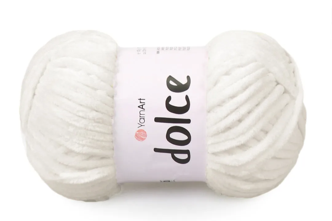 YarnArt Dolce, Chunky Chenille Yarn, 58 Colors, 3.52 oz / 131 yards