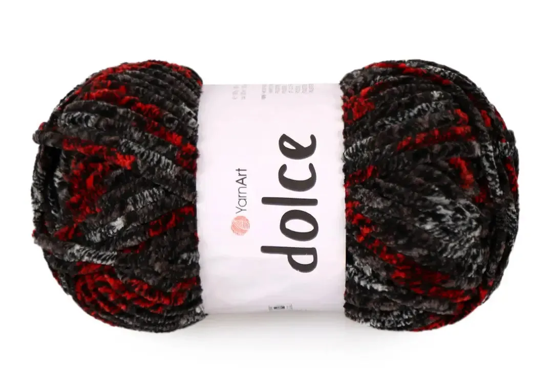 YarnArt Dolce, Chunky Chenille Yarn, 58 Colors, 3.52 oz / 131 yards