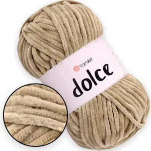 YarnArt Dolce, Chunky Chenille Yarn, 58 Colors, 3.52 oz / 131 yards