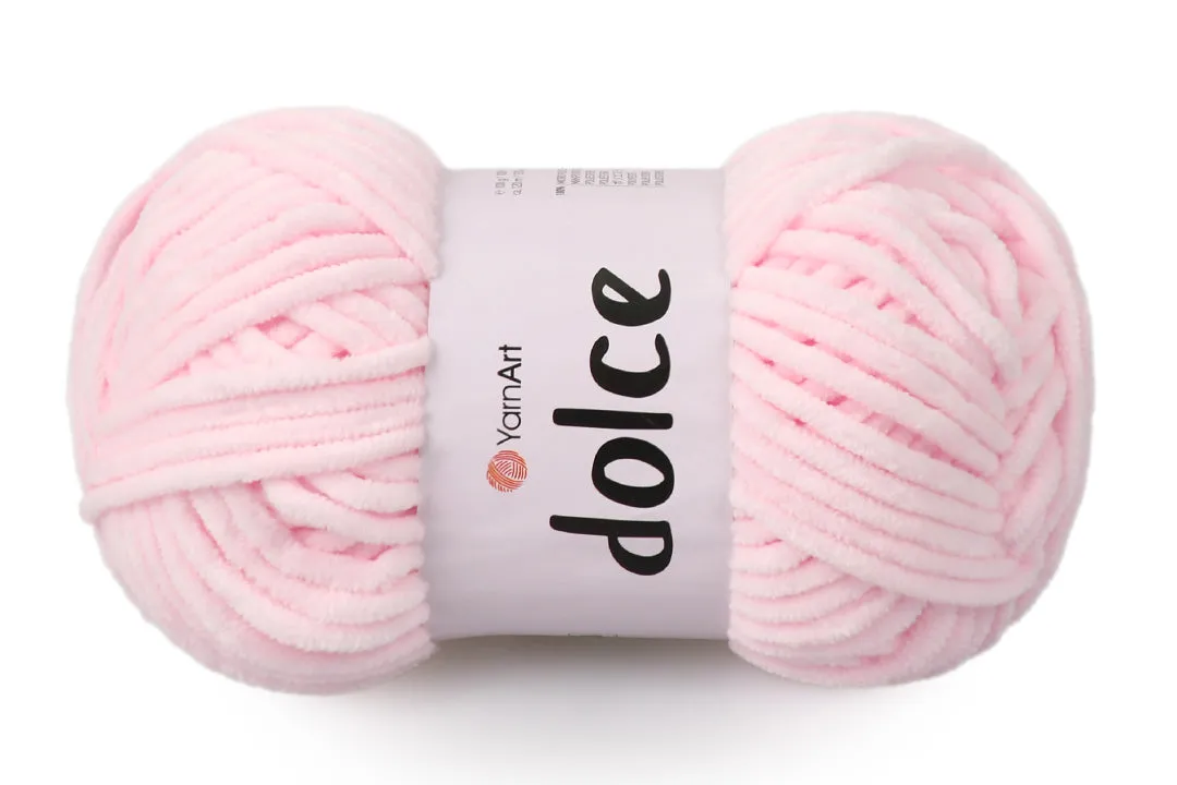 YarnArt Dolce, Chunky Chenille Yarn, 58 Colors, 3.52 oz / 131 yards