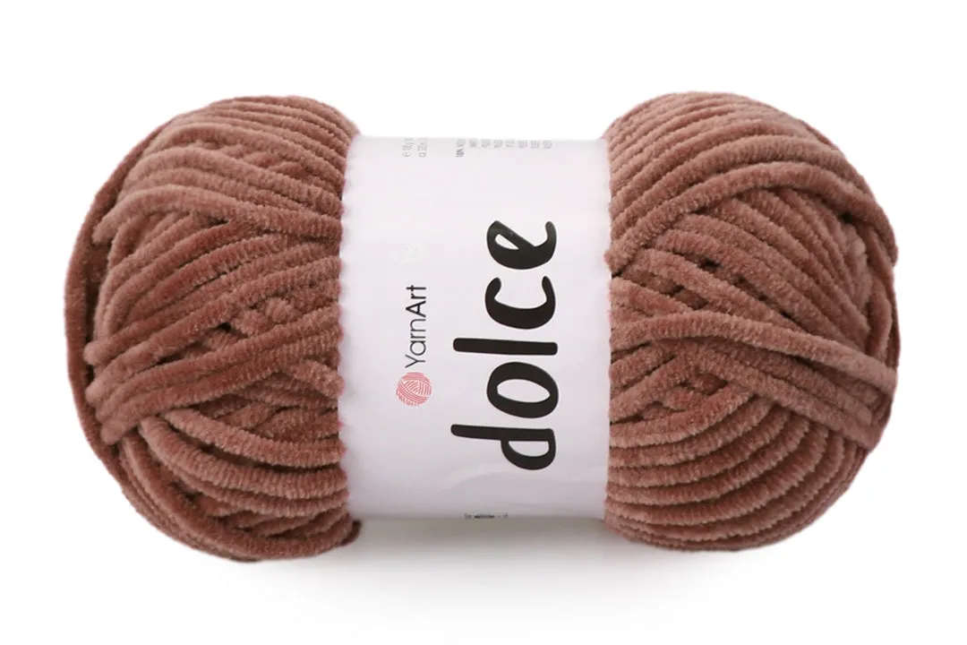 YarnArt Dolce, Chunky Chenille Yarn, 58 Colors, 3.52 oz / 131 yards