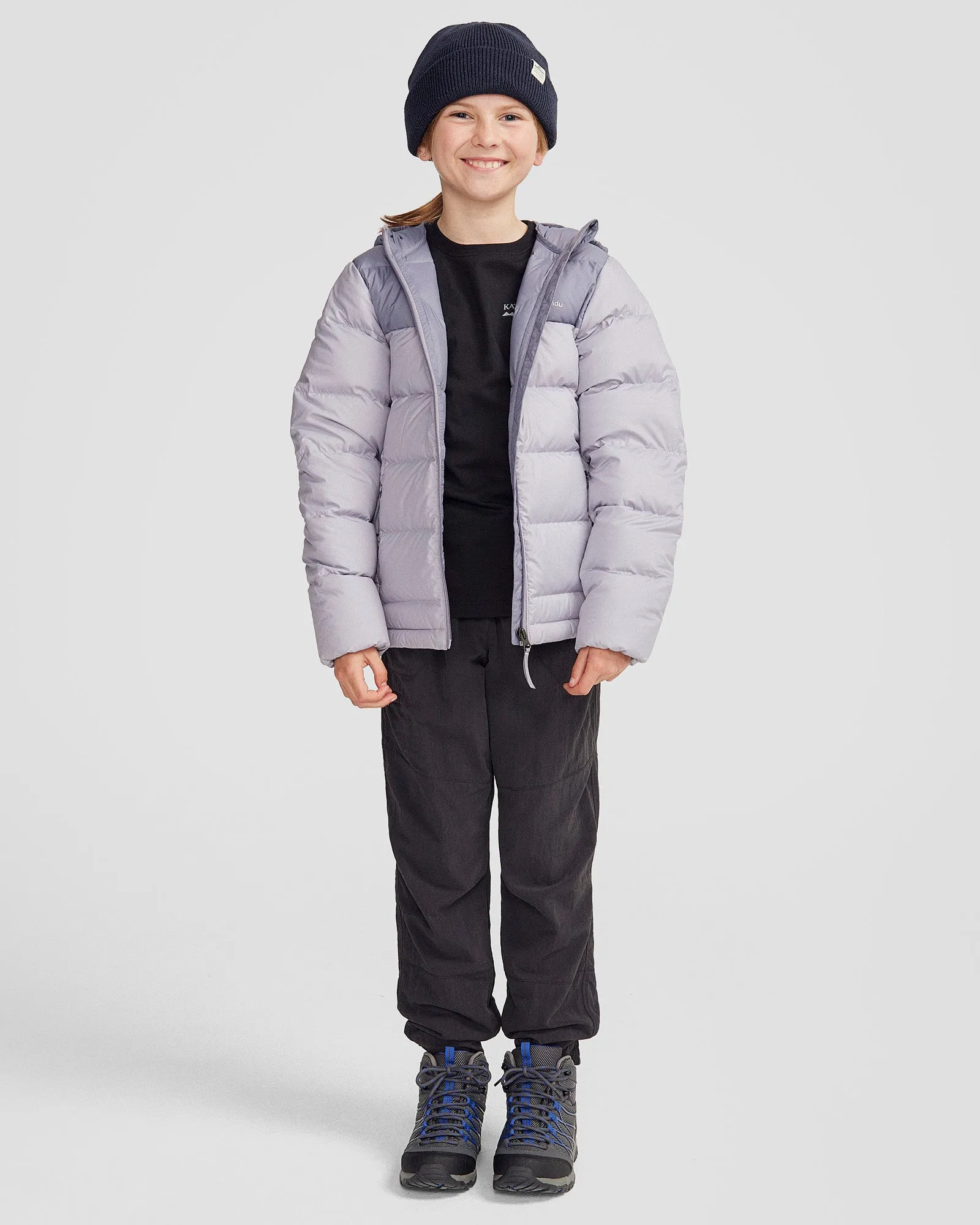 Youth's Epiq Down Hooded Jacket - Dark Haze/Light Haze