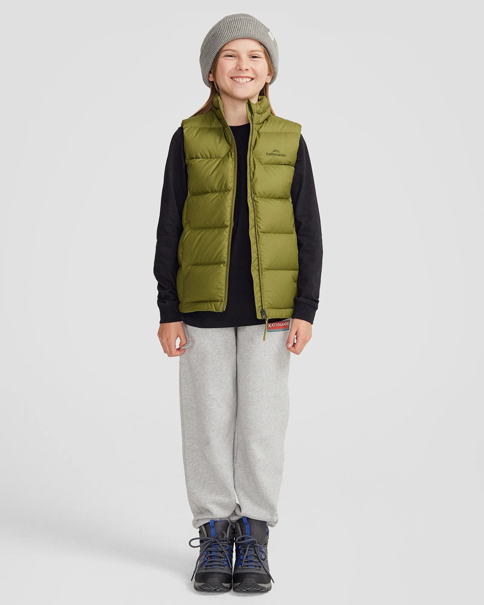 Youth's Epiq Down Vest - Dark Fern